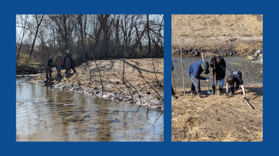 Toledo Public Schools Students Help with Hill Ditch Restoration Project